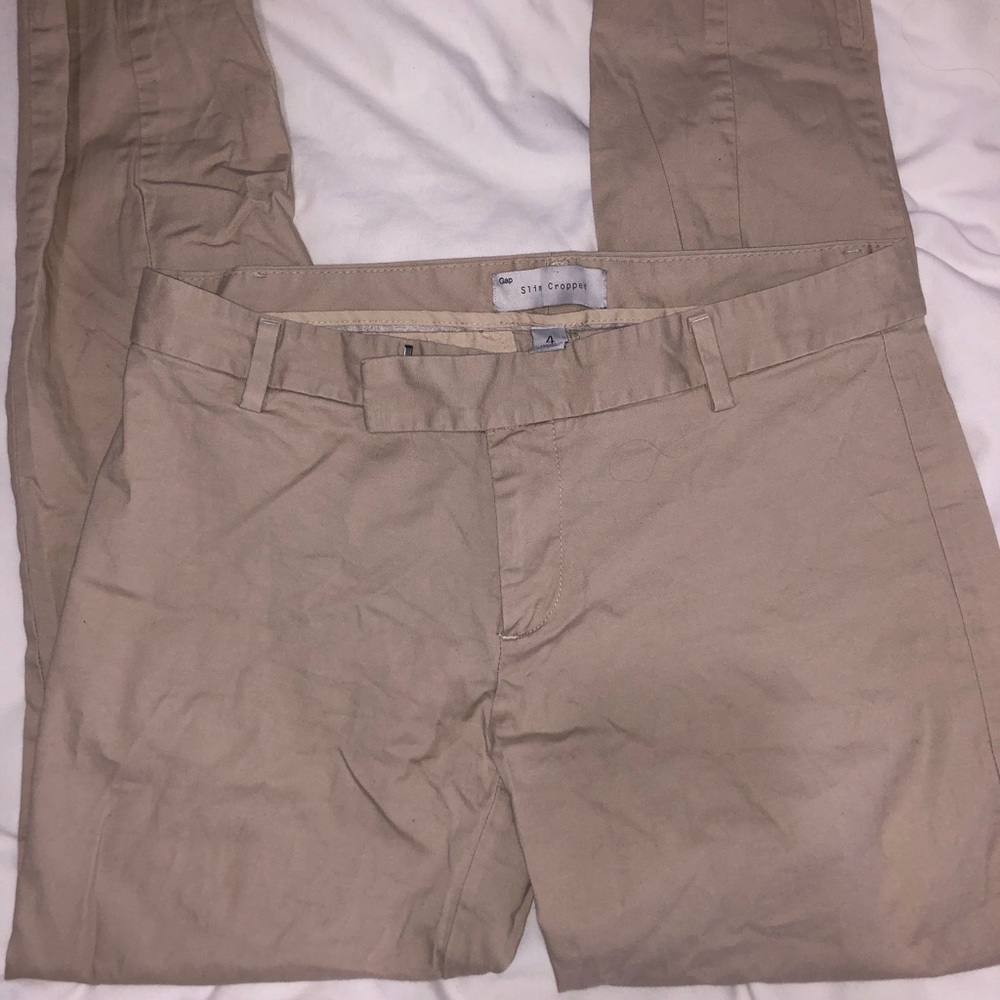 Slim cropped khakis from Gap